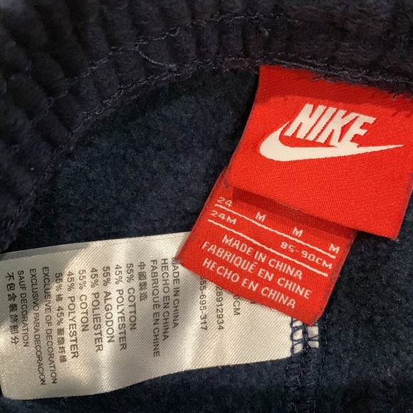 Nike Air Blue & Red Sweatshirt and Sweatpants Matching Set in Size 24M - Picture 7 of 9